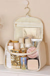 Beige TASTY Print Clear Makeup Bag