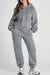 Dropped Shoulder Hooded Top and Pants Active Set - Cocoa Yacht Club