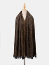 Raw Hem Heathered Polyester Scarf