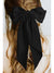 Black Elegant Oversized Ribbon Bowknot Satin Hair Clip