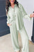 Clearly Aqua Textured Patch Chest Pocket Shirt and Pants Set