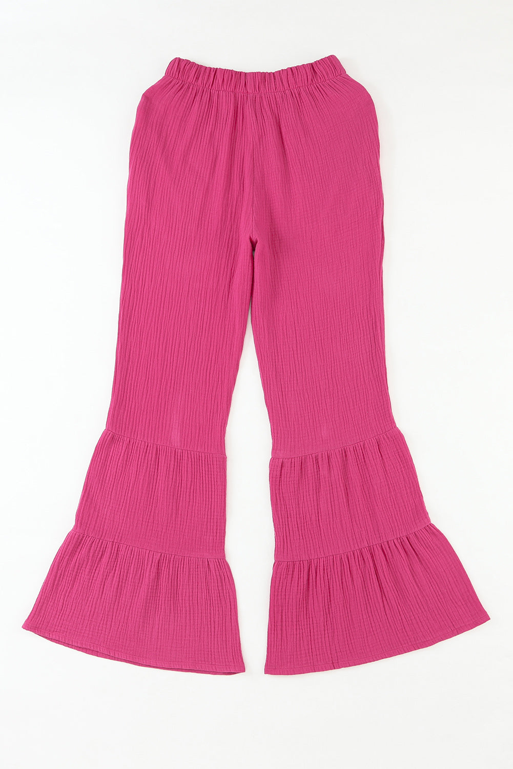 Rose Ruffle High Waist Flared Pants