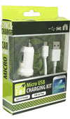 V9 Micro USBCar Charger Combo