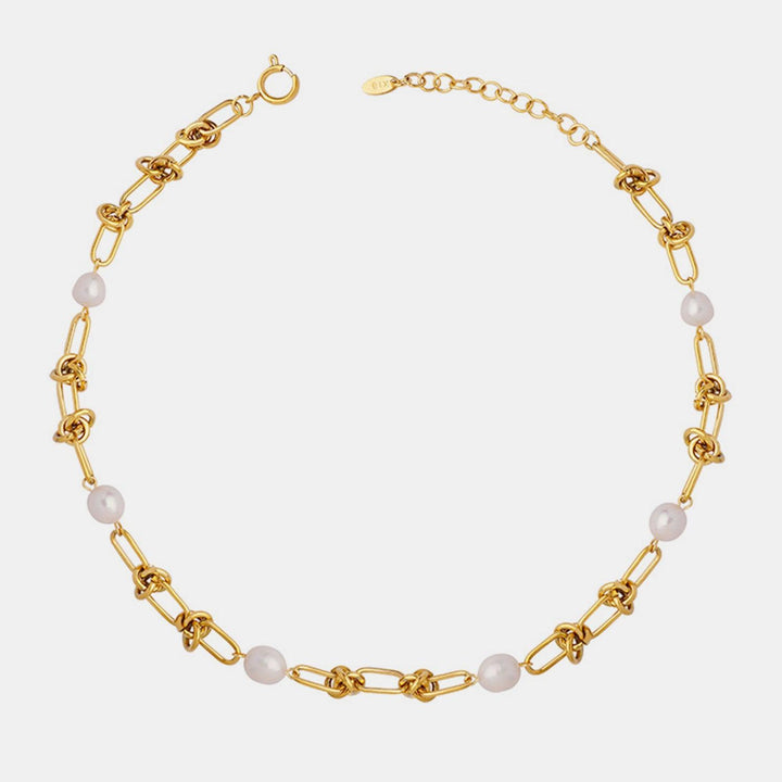 Freshwater Pearl Titanium Steel Necklace - Cocoa Yacht Club