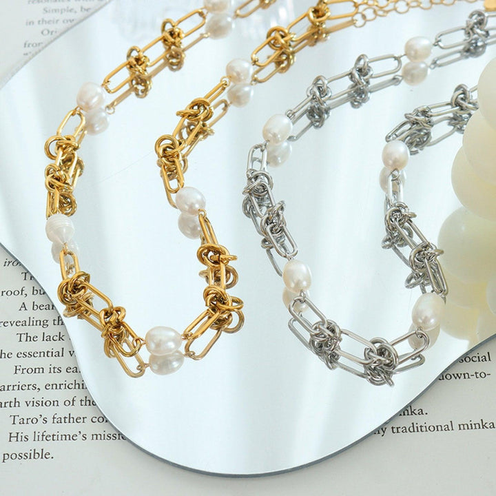 Freshwater Pearl Titanium Steel Necklace - Cocoa Yacht Club