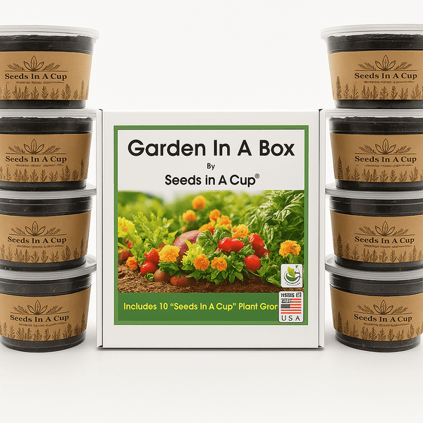 Garden in A Box by Seeds In A Cup® - Choose 5 Vegetable & Herb Kits