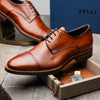 Italian Calfskin Lace Up Cognac