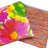 Flower Pop Vintage Silk Scarf Coffee Run Keychain Bag