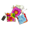 Flower Pop Vintage Silk Scarf Coffee Run Keychain Bag