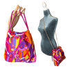 Pop Art Equestrian Vintage Scarf Drawstring Crossbody Bag