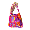 Pop Art Equestrian Vintage Scarf Drawstring Crossbody Bag