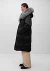 Charlotte Genuine Silver Fox Down Parka