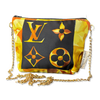 Au Fils du Temps Logo Vintage Silk Scarf Crossbody Bag