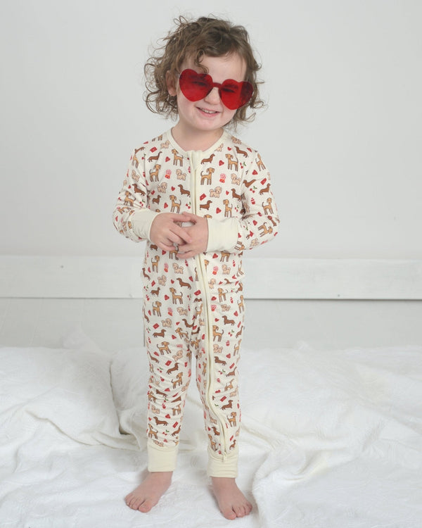 Puppy Bamboo Romper