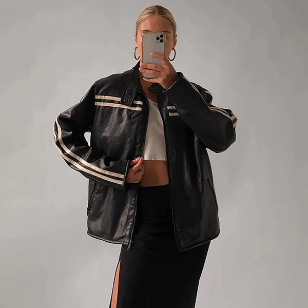 80's Women's Vintage Black Oversized Jacket