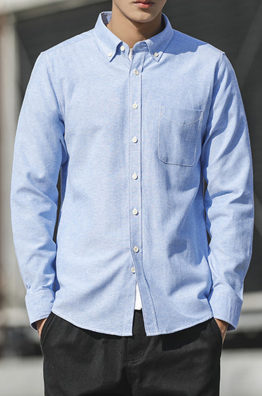 Men's Oxford Long Sleeve Casual Shirt