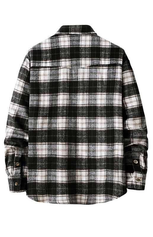 Plaid Woven Leisure Lapel Shirt