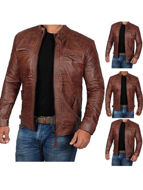 Leather Slim Fit Jacket