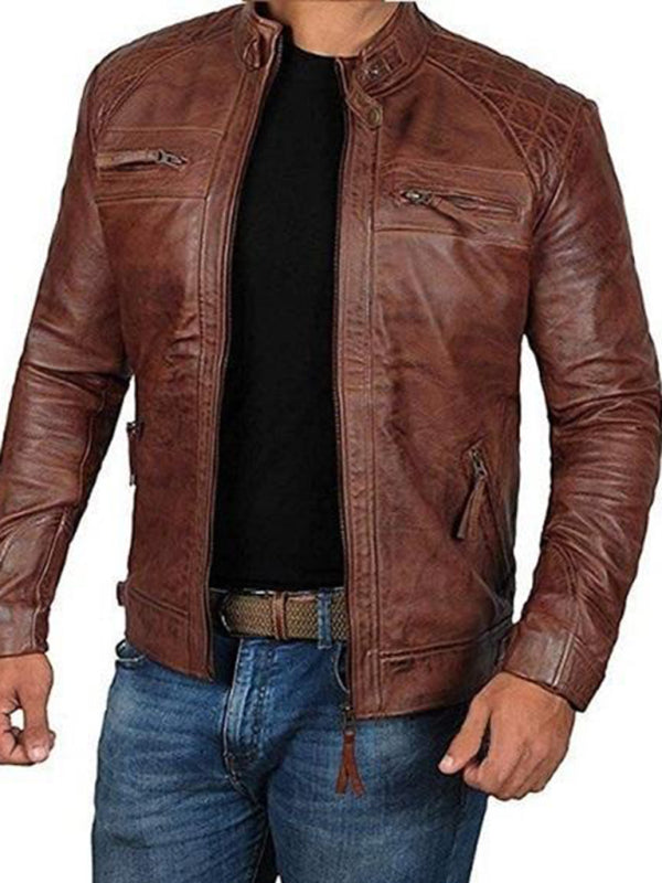 Leather Slim Fit Jacket