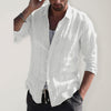 Casual Long Sleeve Cotton Linen Shirt