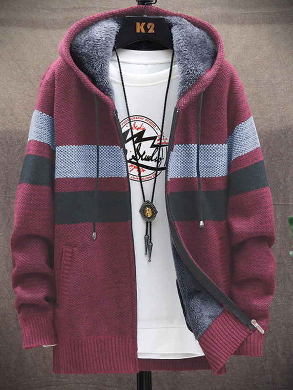 Fleece Cardigan Hooded Sweater Jacket