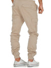 Casual Solid Drawstring Cargo Pants