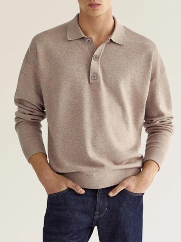 Long Sleeve Casual Top Polo Shirt