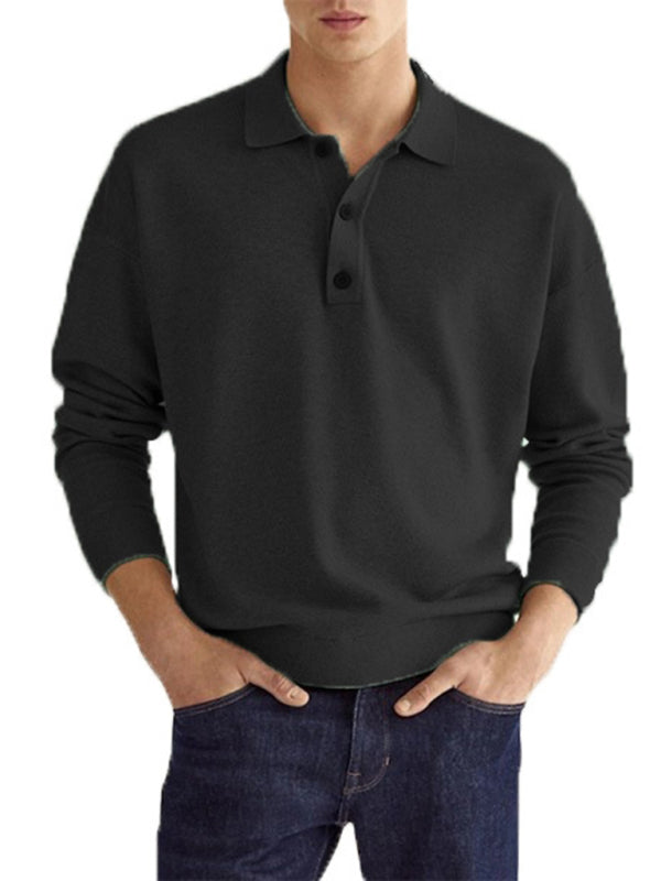 Long Sleeve Casual Top Polo Shirt