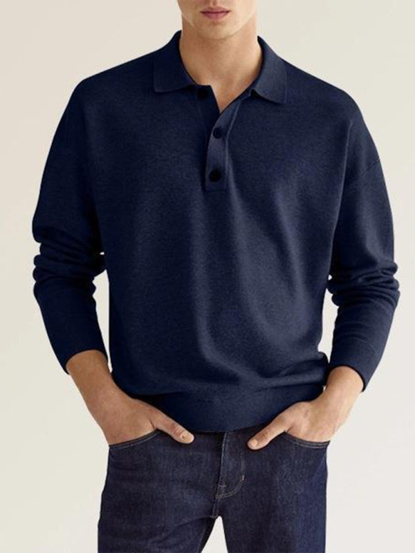 Long Sleeve Casual Top Polo Shirt