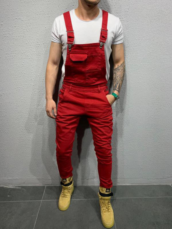 Slim Fit Suspender Jeans