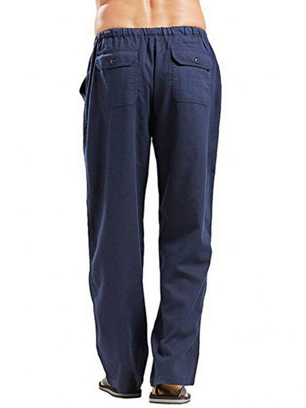 Men's Woven Linen Casual Pants