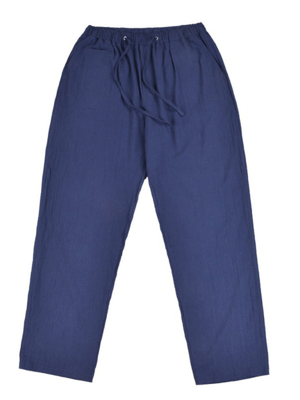 Men's Woven Linen Casual Pants