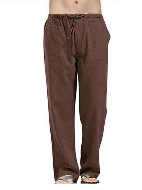 Men's Woven Linen Casual Pants