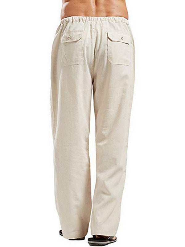 Men's Woven Linen Casual Pants