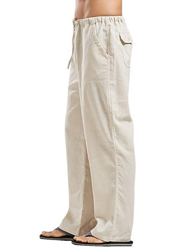 Men's Woven Linen Casual Pants