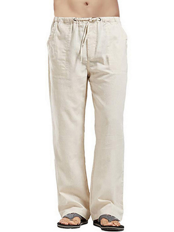 Men's Woven Linen Casual Pants