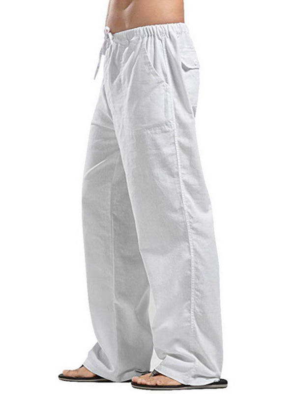 Men's Woven Linen Casual Pants