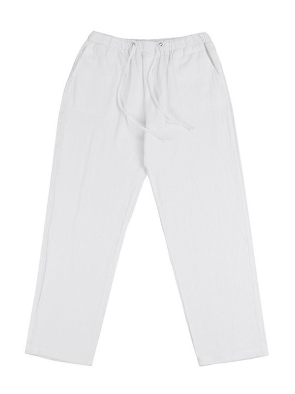 Men's Woven Linen Casual Pants