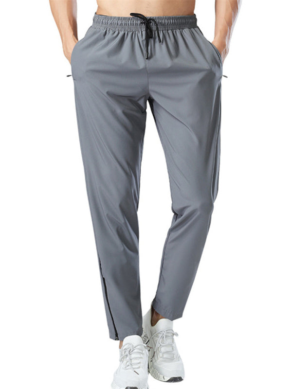 Ice silk Drawstring Athletic Pants