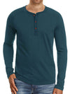 Casual Button Henley Long Sleeve