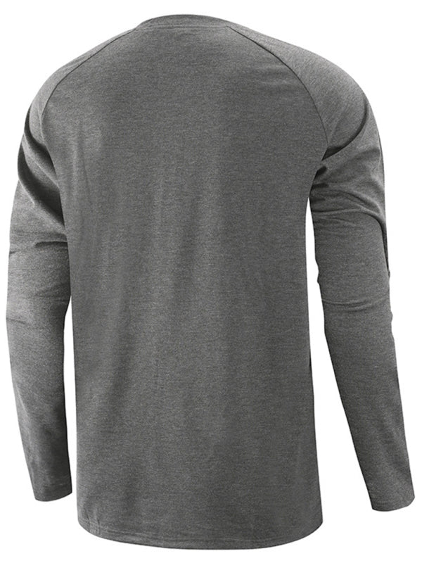 Casual Button Henley Long Sleeve