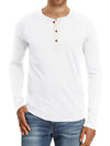 Casual Button Henley Long Sleeve