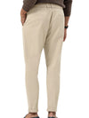 Straight Solid Casual Pants