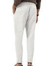 Straight Solid Casual Pants