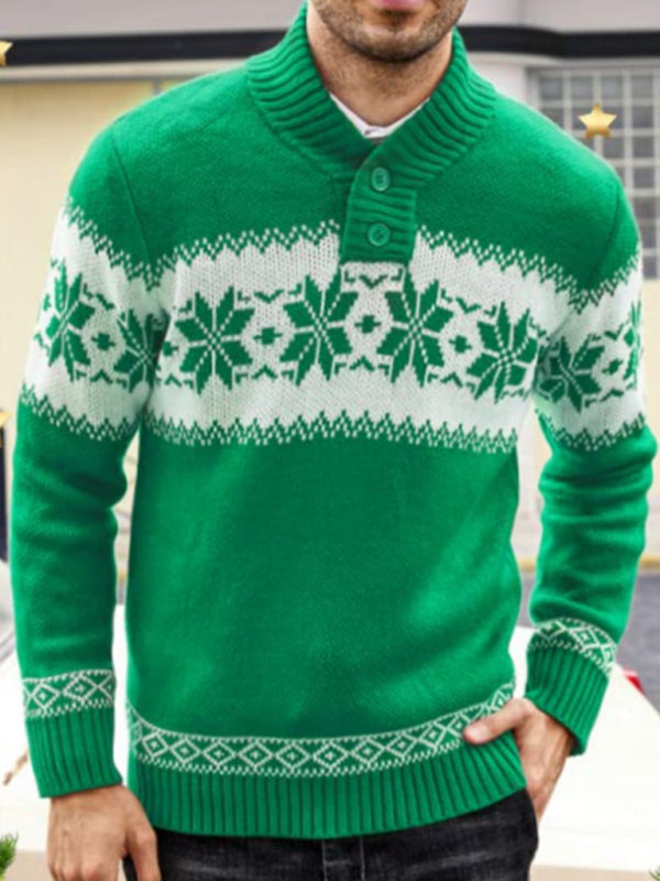 Knit Shawl-Collar Men's Sweater