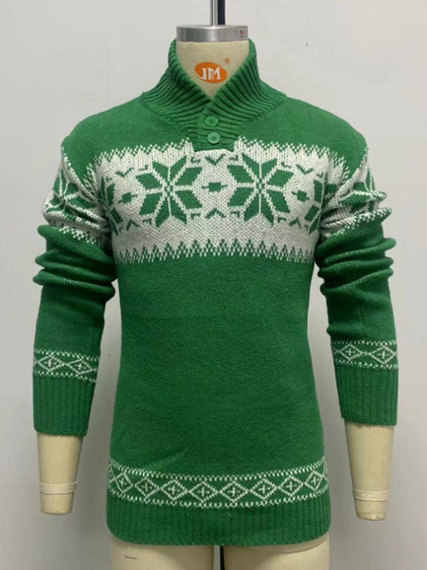 Knit Shawl-Collar Men's Sweater