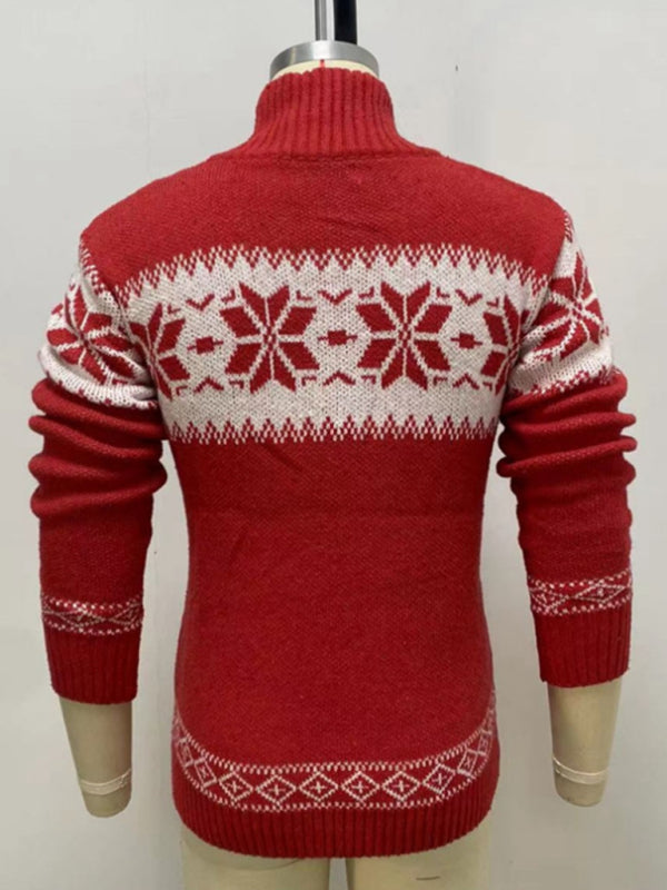 Knit Shawl-Collar Men's Sweater