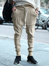 Drawstring Block Knitted Pants