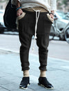 Drawstring Block Knitted Pants