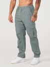 Solid Casual Cargo Pants